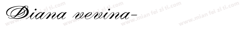Diana vevina字体转换